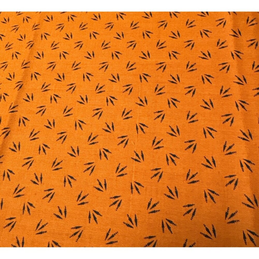 Faye Burgos Marcus Fabrics Railroad Ties Orange Cotton Fabric 1/2 yard x 32" Qui